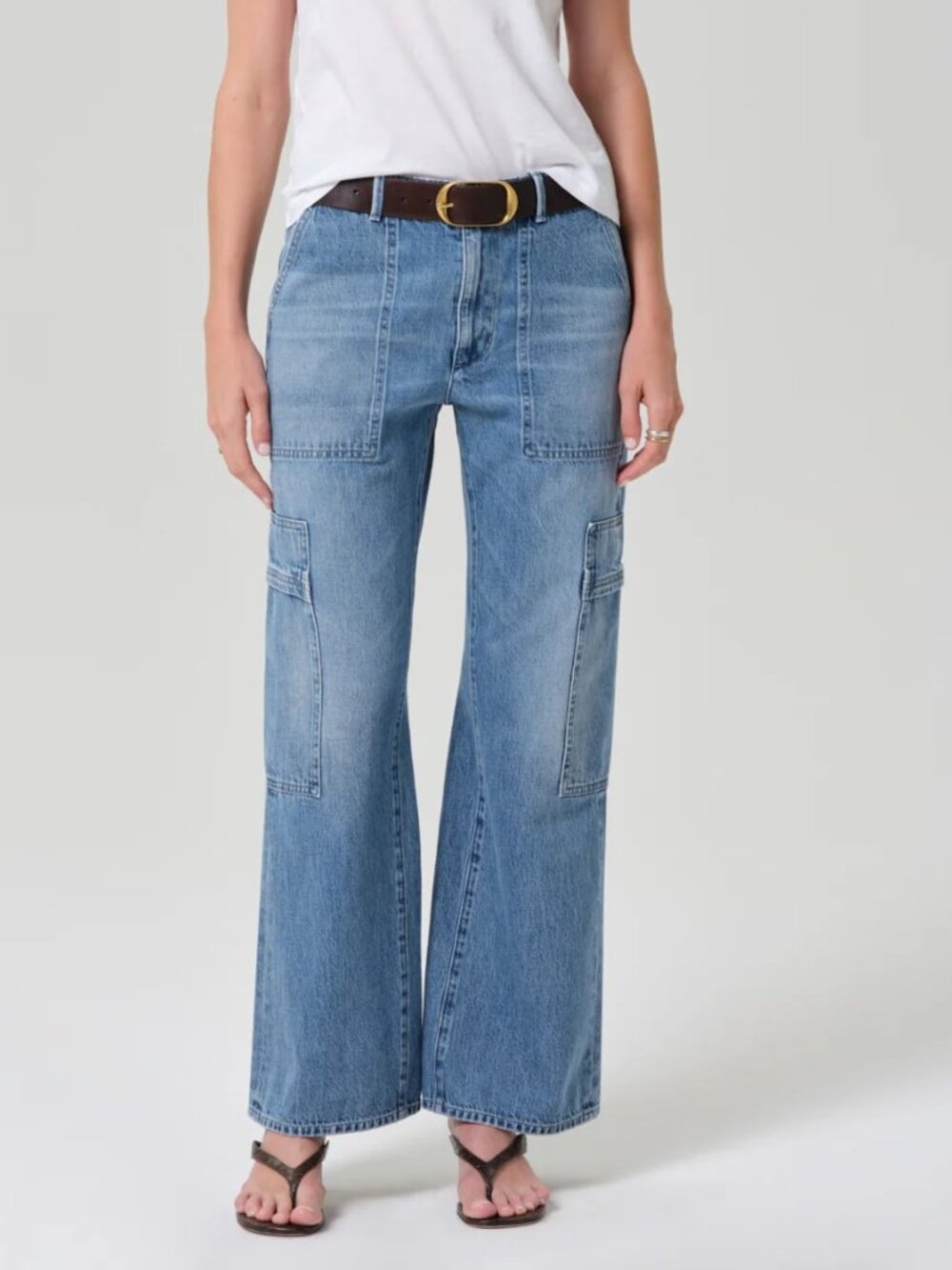 NEW $288 CITIZENS OF HUMANITY SIENNA RELAXED UTILITY JEANS IN ROWENA SIZE 27